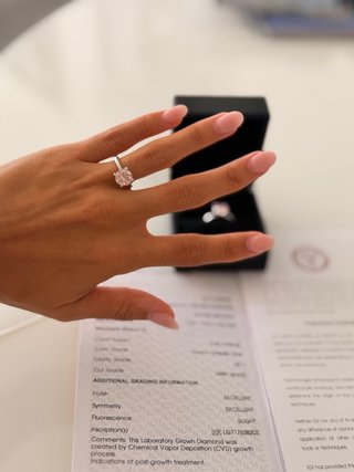 Anillo Diamante Oro Blanco