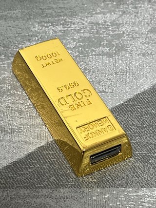 Memoria USB Diseño Lingote Oro