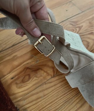 Sandalias cuña beige Talla 38