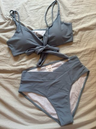 Bikini Donna Costume Mare Shein Taglia M Azzurro