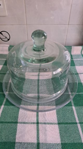 Quesera o pastelera de cristal
