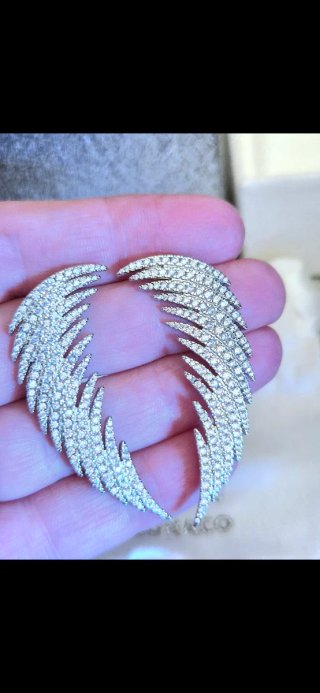 Apm Monaco Statement Palm Earrings Sterling Silver