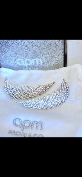 Apm Monaco Statement Palm Earrings Sterling Silver