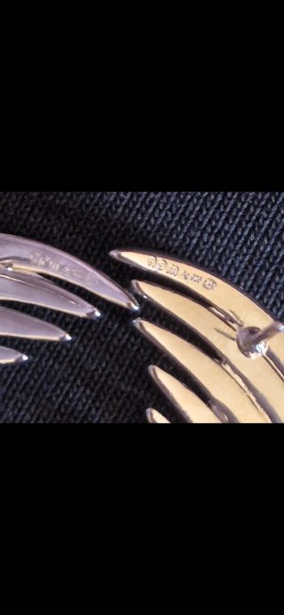 Apm Monaco Statement Palm Earrings Sterling Silver
