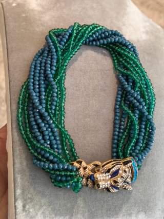 Collana donna vintage multifilo tigre Heidi