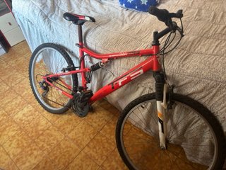 Bicicleta MTB Doble Suspensión Roja