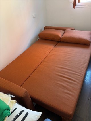 Sofá Cama Naranja Tela