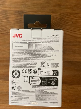 Auriculares JVC HA-A3T True Wireless Blancos