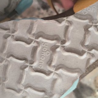 Sandalias Yokono Piel Azul y naranja