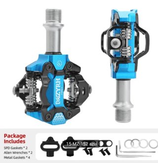 Pedales MTB SPD aluminio Racework y MZRYH