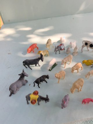 Lote figuras Belén antiguas Navidad