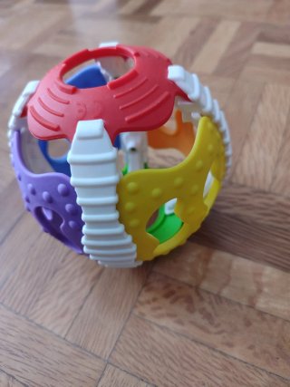 Pelota sensorial para bebés multicolor
