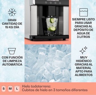 Klarstein Máquina de Hielo 3L