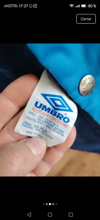 Parka Umbro Unisex Azul y Multicolor