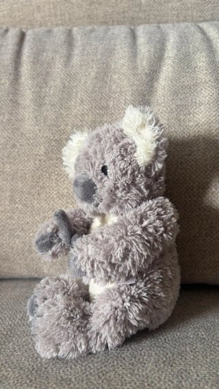Peluche Koala bebé Gris Suave
