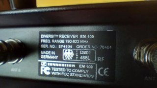 Sennheiser EW100 Wireless 790-822 4A