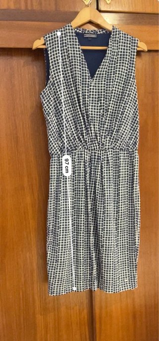 Vestido Tommy Hilfiger Cuadros Azul/Blanco