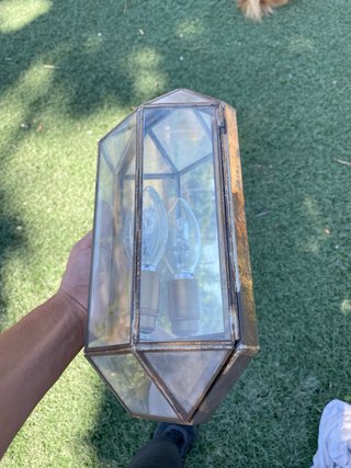 Lámpara de cobre estilo antiguo
