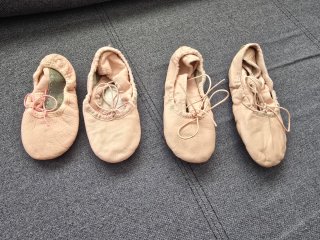Lote zapatillas ballet piel
