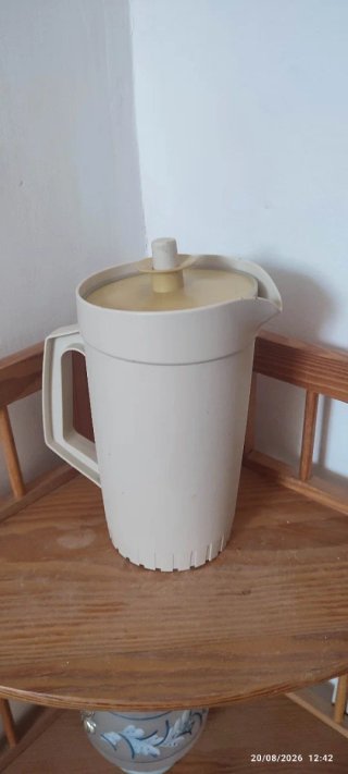 Brocca Tupperware Beige Giallo Plastica
