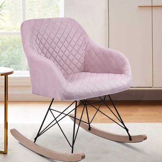 Sillón Silla Mecedora Relax base Patín Escandinavo