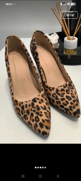 Zapatos tacón animal print