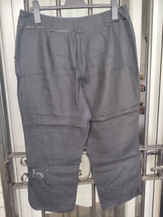 Pantalón pirata mujer lino Talla 46
