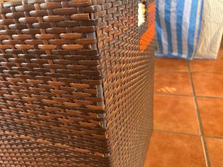 CONJUNTO EXTERIOR MESA Y SILLAS RATAN SINTETICO