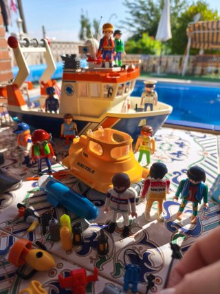 Playmobil Mundo Submarino Barco y Accesorios