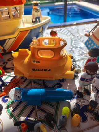 Playmobil Mundo Submarino Barco y Accesorios