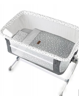 Minicuna colecho Jane gris estrellas