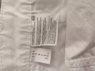 Pantalón corto algodón T/52 Blanco