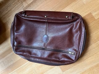 Bolso de cuero vintage marrón