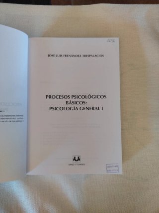 Procesos Psicológicos Básicos Psicología General I