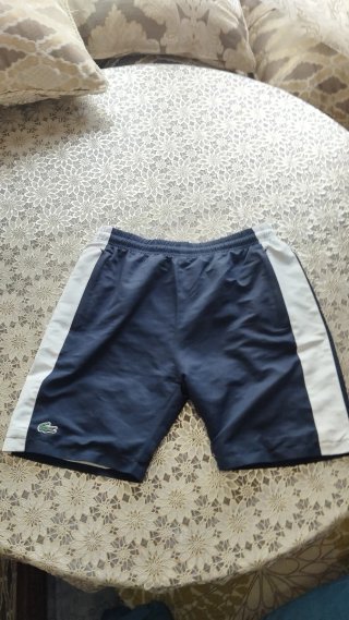Camiseta Lacoste Blanca y Azul
