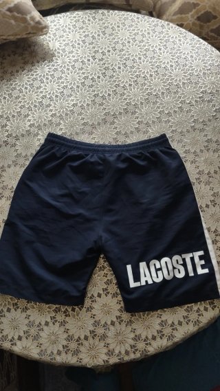 Camiseta Lacoste Blanca y Azul