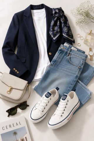 Zapatillas GAP Blancas y Azules