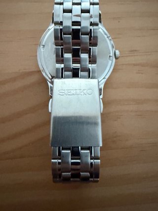 Reloj Seiko Hombre Original Plata Blanco
