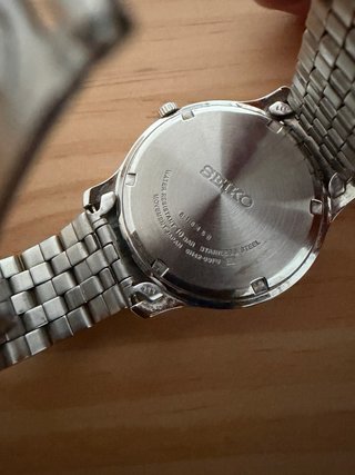 Reloj Seiko Hombre Original Plata Blanco
