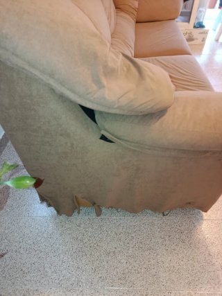 Sofá Cama Beige Tela