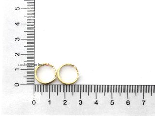 argollas oro 18k con piedra con circonita