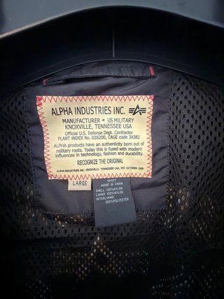 Chaqueta Alpha Industries x Breitling nueva L