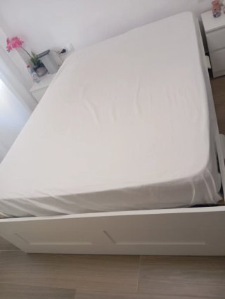 Cama Brimnes 140x200cm con 4 cajones