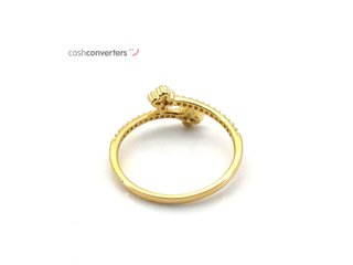 anillo oro 18k con piedra con circonita