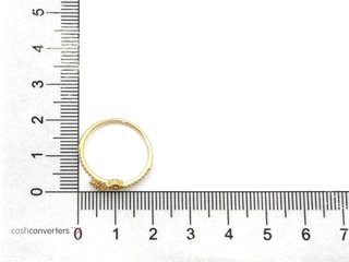 anillo oro 18k con piedra con circonita