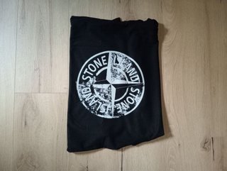 Camiseta Stone Island Negra Logo