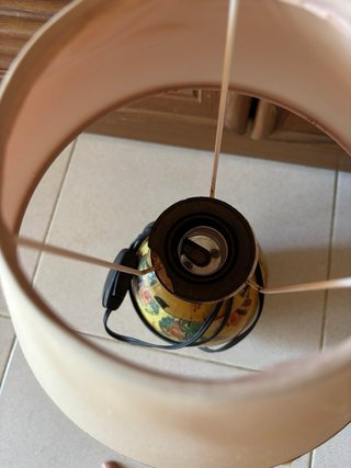 Lámpara de porcelana