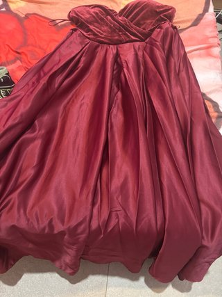 Vestido rojo largo