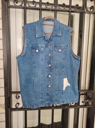 Chaleco tejano mujer talla 50