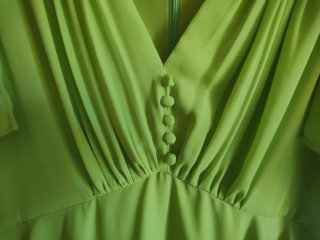 Vestido midi verde lima T. 42-44